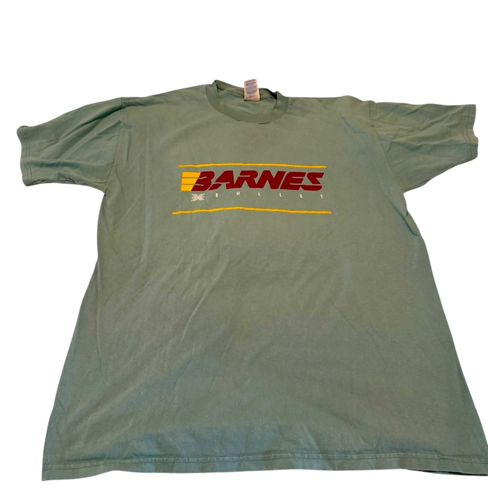 Jerzees shirt sleeve tee in sage green. Size L. Gently worn.